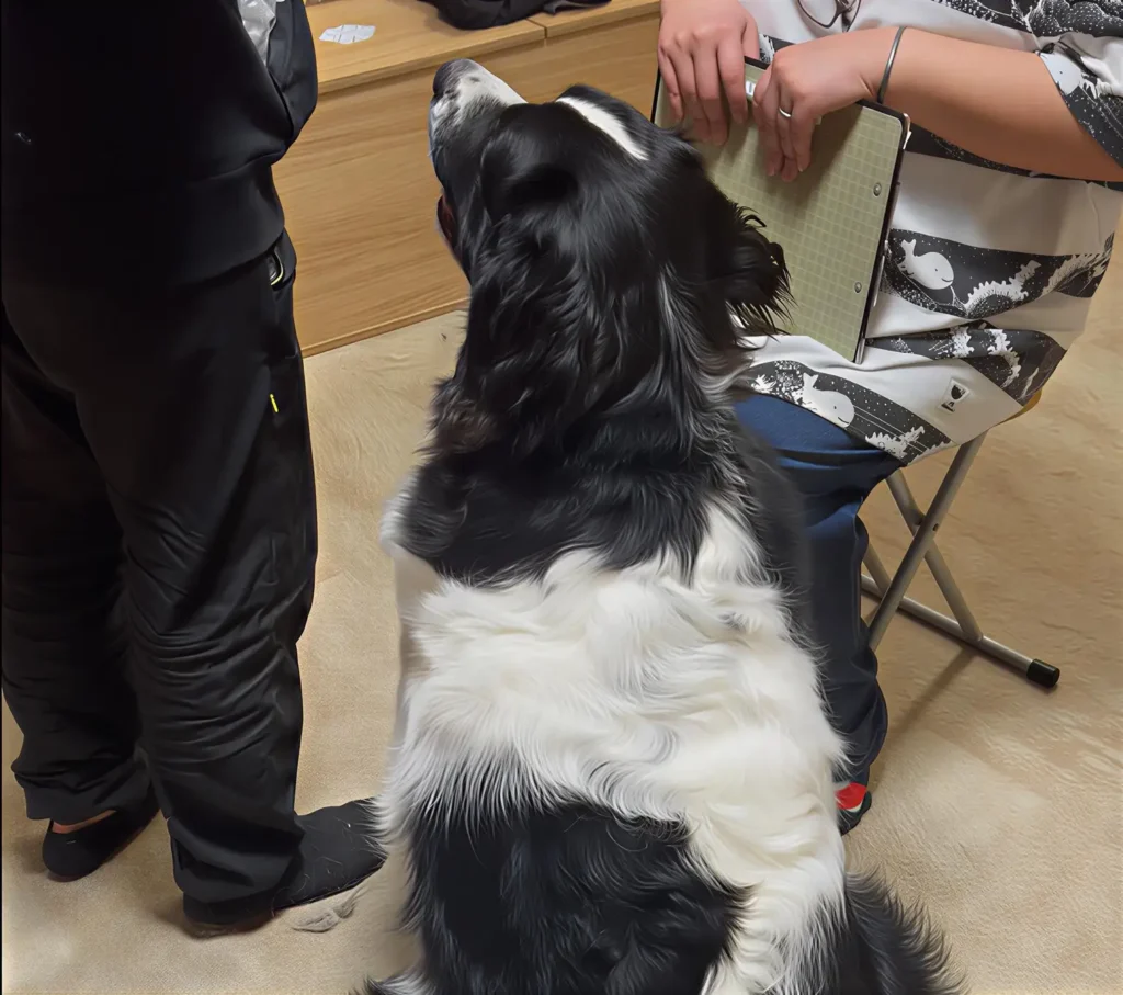 セラピードッグ試験の様子
